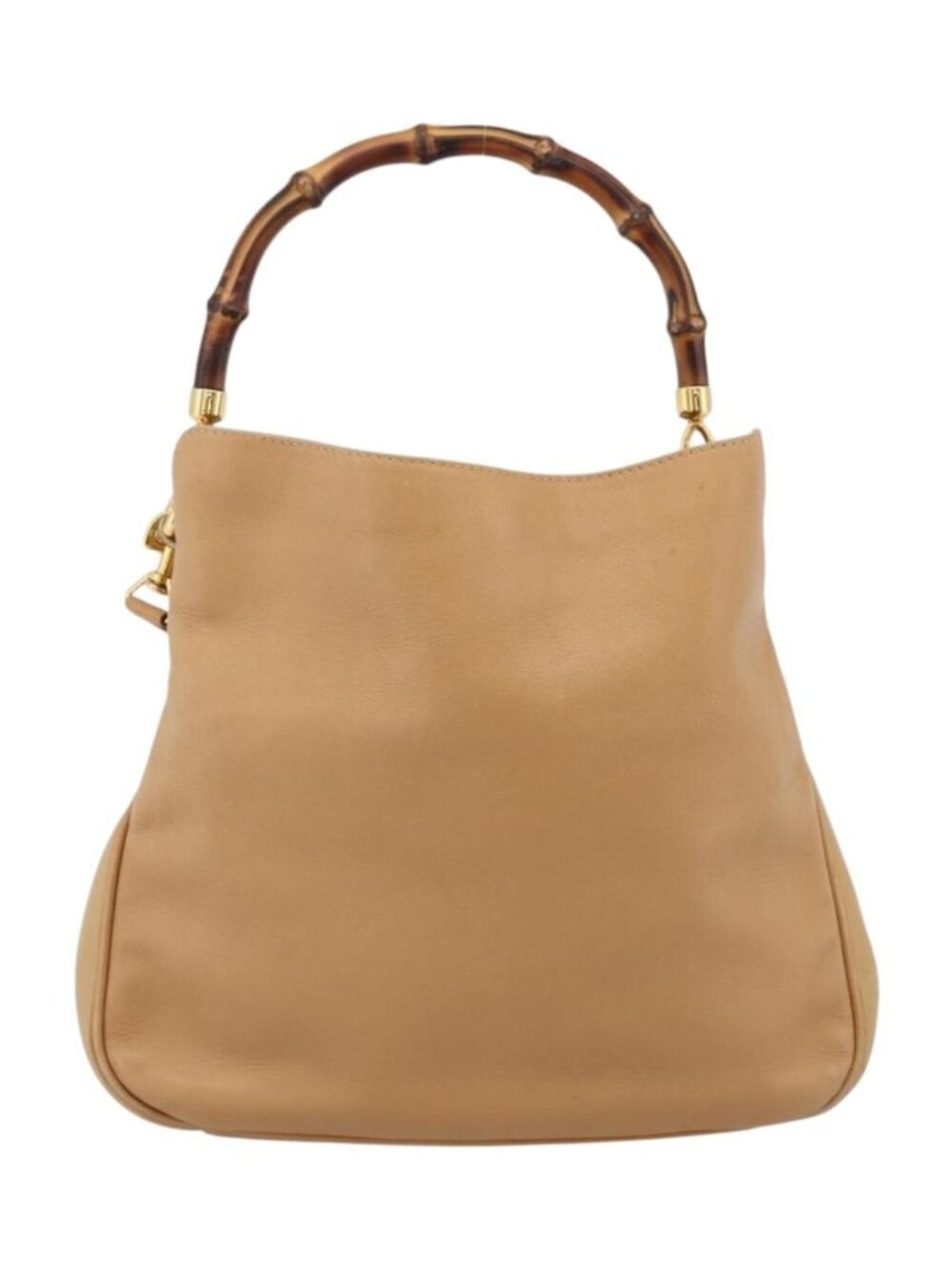 GUCCI Bamboo Shoulder Bag Suede 2way Beige Gold 001 1014 1638 0 - Picture 2 of 16